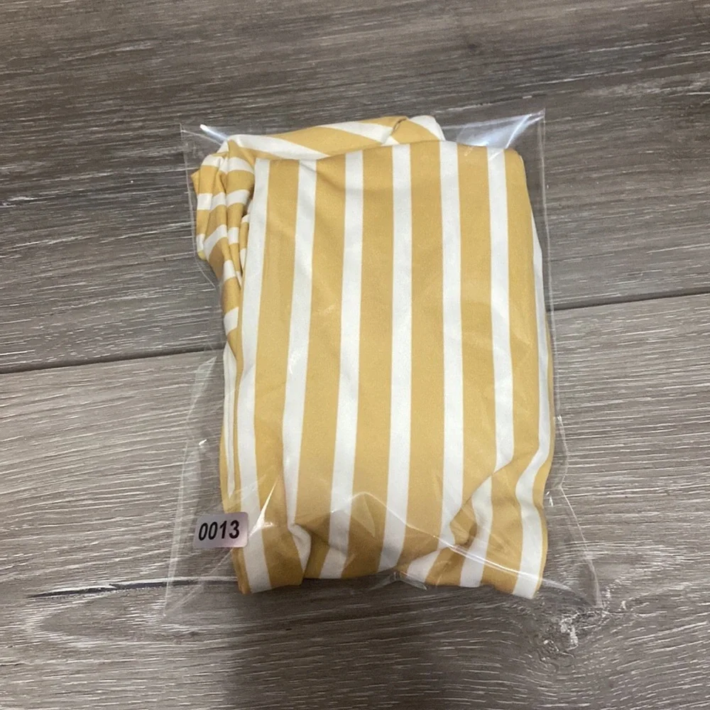NWOT! Skin by Same Golden Stripe‎ Bikini Top